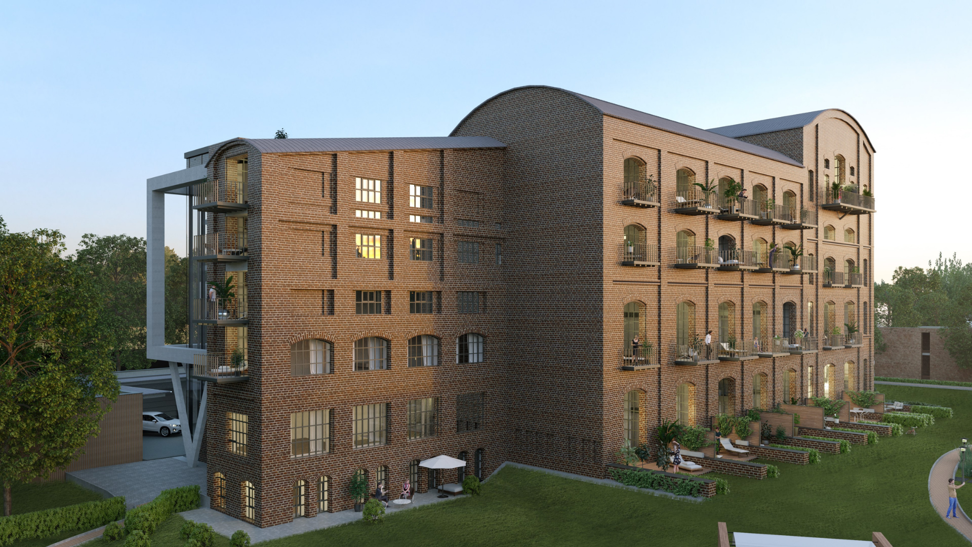 KRAFTWERK Außenansicht - Historisches Industriegebäude in Maxhütte-Haidhof