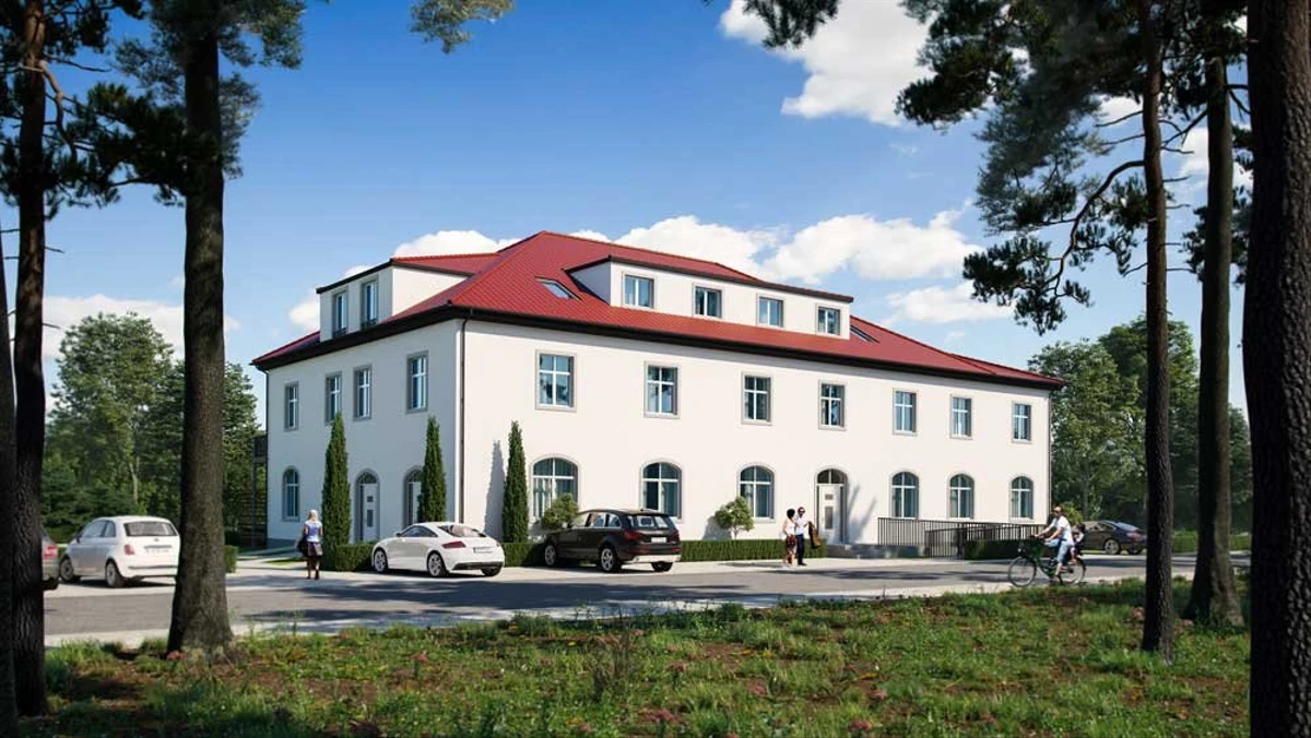 Maximilians Centrale Außenansicht - Historisches Verwaltungsgebäude von 1930